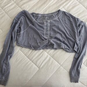 Purple crops long sleevee